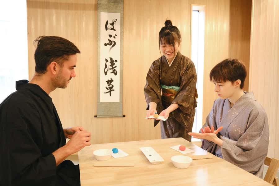 Tokyo, Asakusa: Tea Ceremony and Sweets Making Class - A Quiet Asakusa Introduction to Kimono and Tea