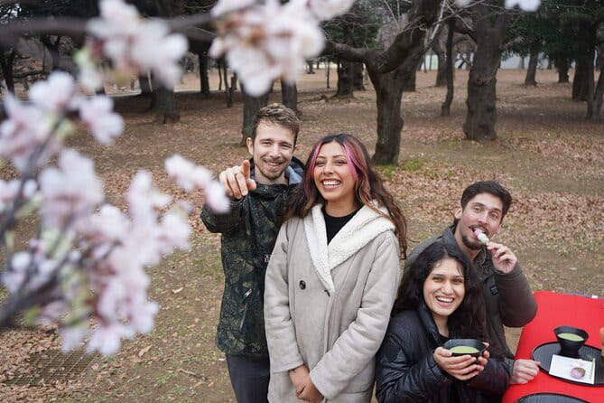 Tokyo Cherry Blossom Matcha Experience in Yoyogi Park (Shibuya) - Making matcha with traditional tools