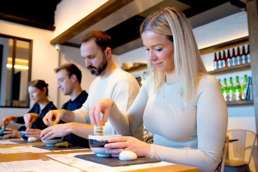 Tokyo: Matcha Making Experience with Mochi Sweets in Asakusa - Your turn with the bamboo whisk