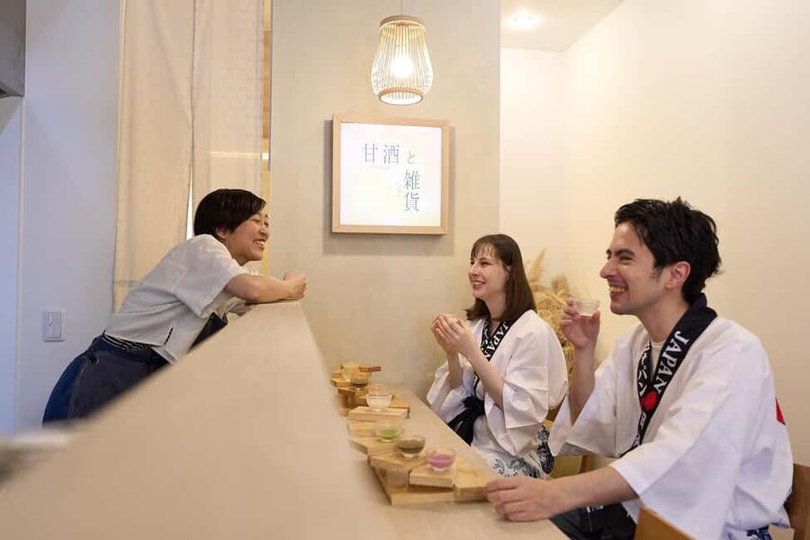 Tokyo Vegan Tour : Miso Making, Tea Ceremony, Rickshaw Ride - Making miso with old-school koji