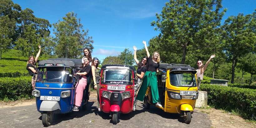 Tuk-Tuk Safari Liptons seat,Tea Fields Hike,TeaFactory Tour - Lipton Seat and the seven-district view