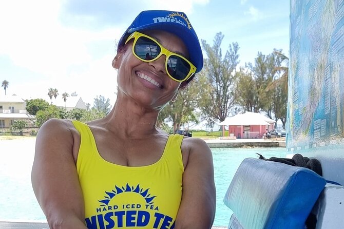 Twisted Tea Pontoon Party Boat in beautiful Bermuda - A Private Bermuda Boat Day With Room to Play