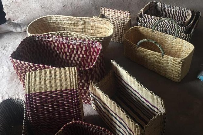 Visit the Oasis & Tea at the basket maker. - Tea and rush weaving with a local family