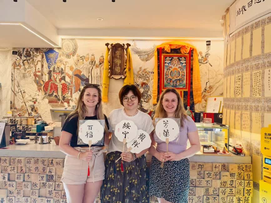 Xi'an Chinese Calligraphy Workshop: Ink Art & Tea Tasting - Making your fan, scroll, and bookmarks