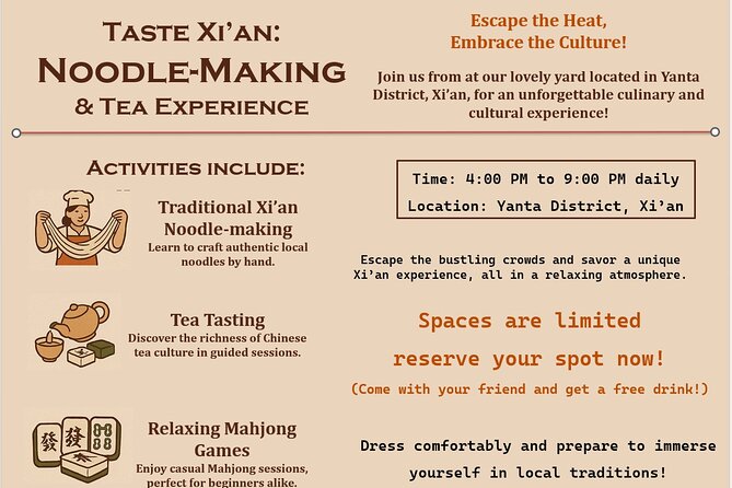Xi'an Noodle Making and Tea Tasting Experience - Why Biangbiang noodles are the right way to meet Xi’an