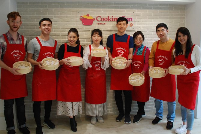 Xiao Long Bao, Chicken vermicelli with mushroom and sesame oil, Tofu strips salad, Bubble milk tea. Taiwan Traditional Delicacies Experience-A (Taipei Cooking Class) - What you actually make in three hours